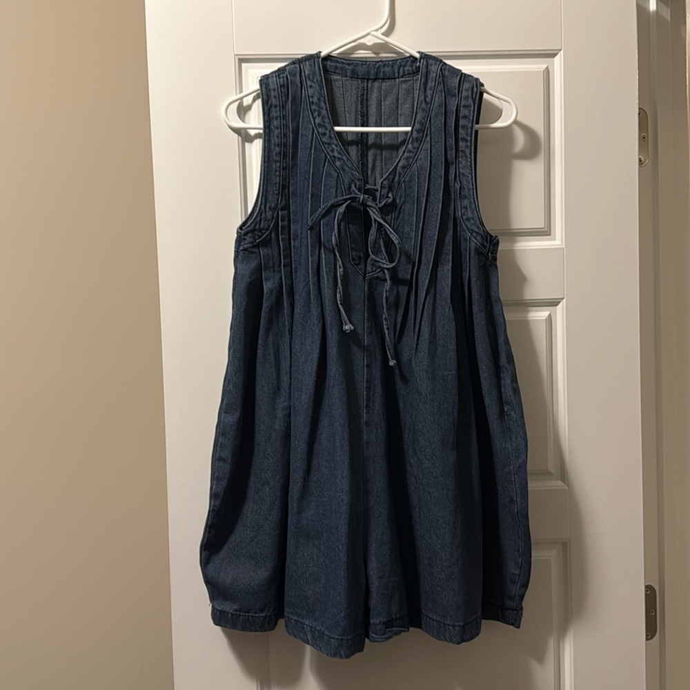 Denim Romper